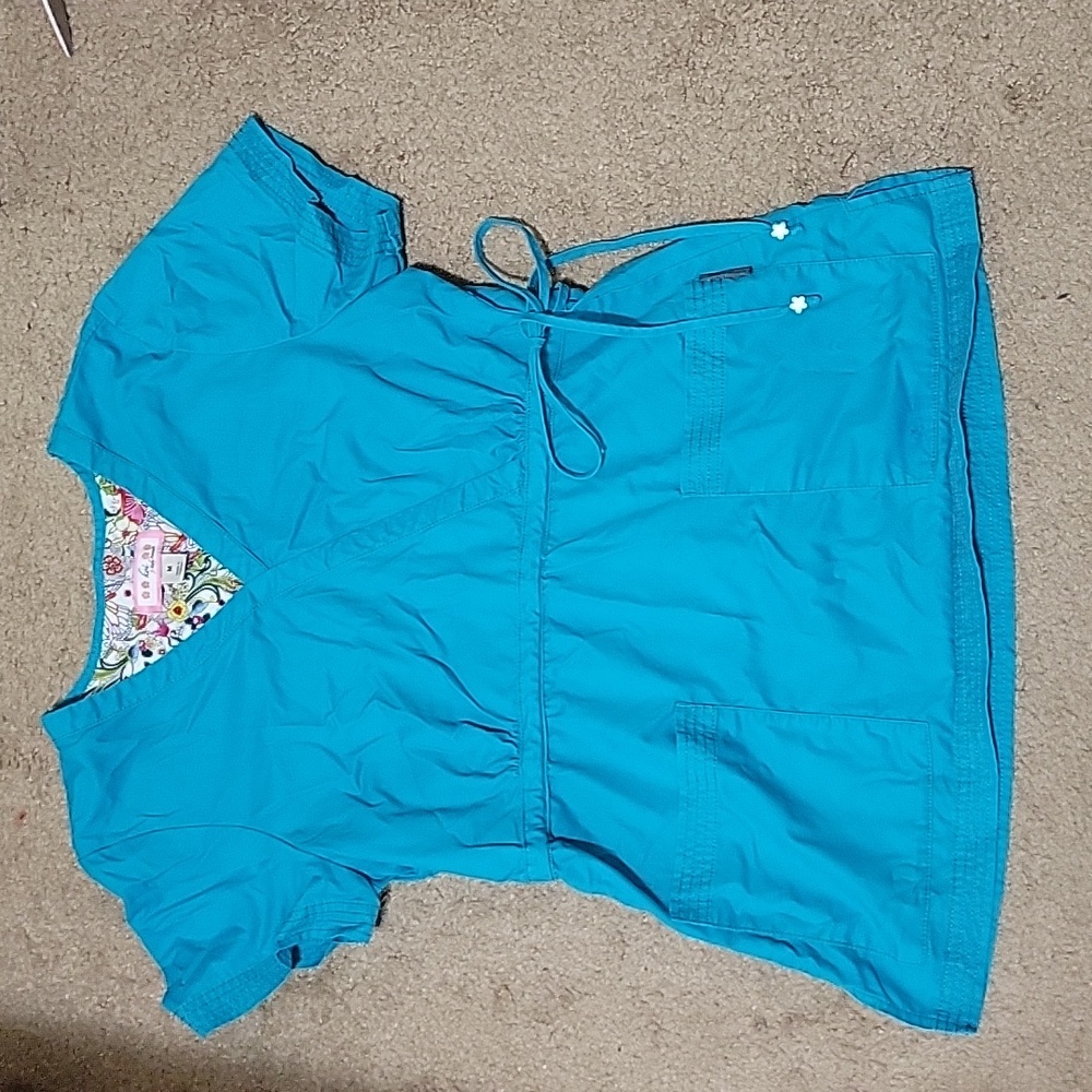 Koi scrub top in medium, teal